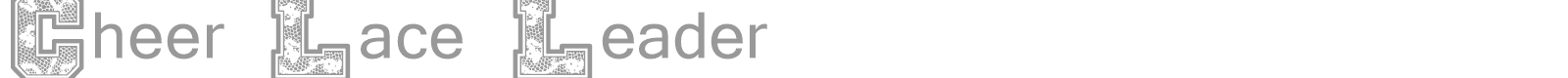 Cheer Lace Leader font preview